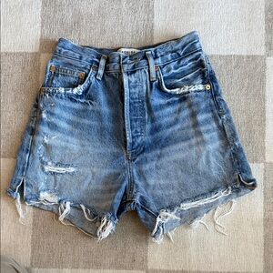 Agolde Dee Shorts Denim Distressed